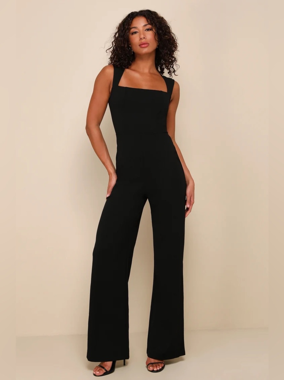New Lulus Enticing Endeavors Black Jumpsuit Small